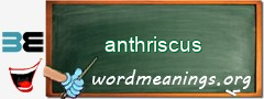 WordMeaning blackboard for anthriscus